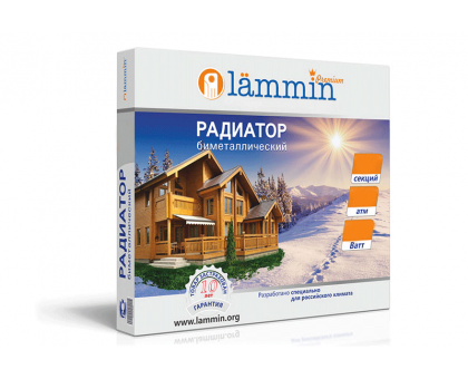 Радиатор биметаллический Lammin PREMIUM-100-10 секции